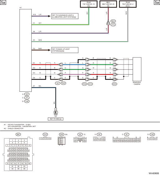 Subaru Legacy Service Manual - Rearview camera system wiring diagram ...